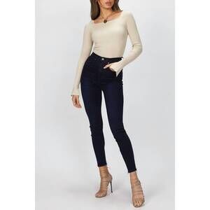 NEW HARRIS TAPPER octavia square top in ivory